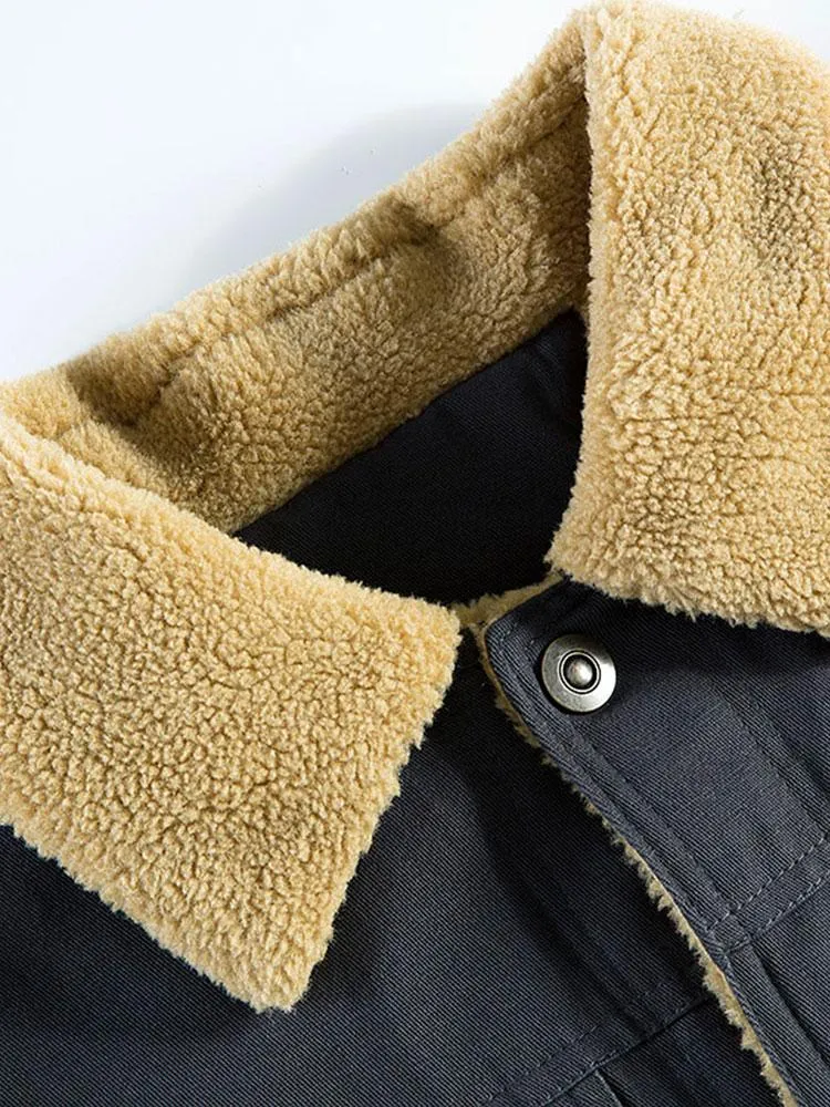 Teddy Lined Chino Jacket & Chino Cargo Jogger Pants