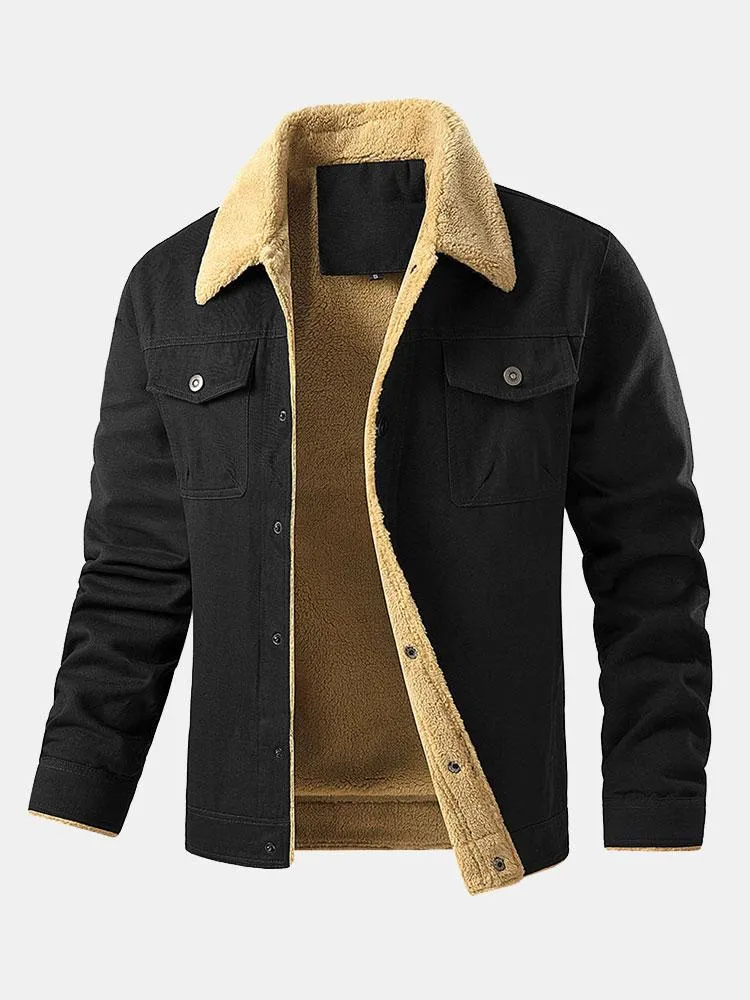 Teddy Lined Chino Jacket & Chino Cargo Jogger Pants