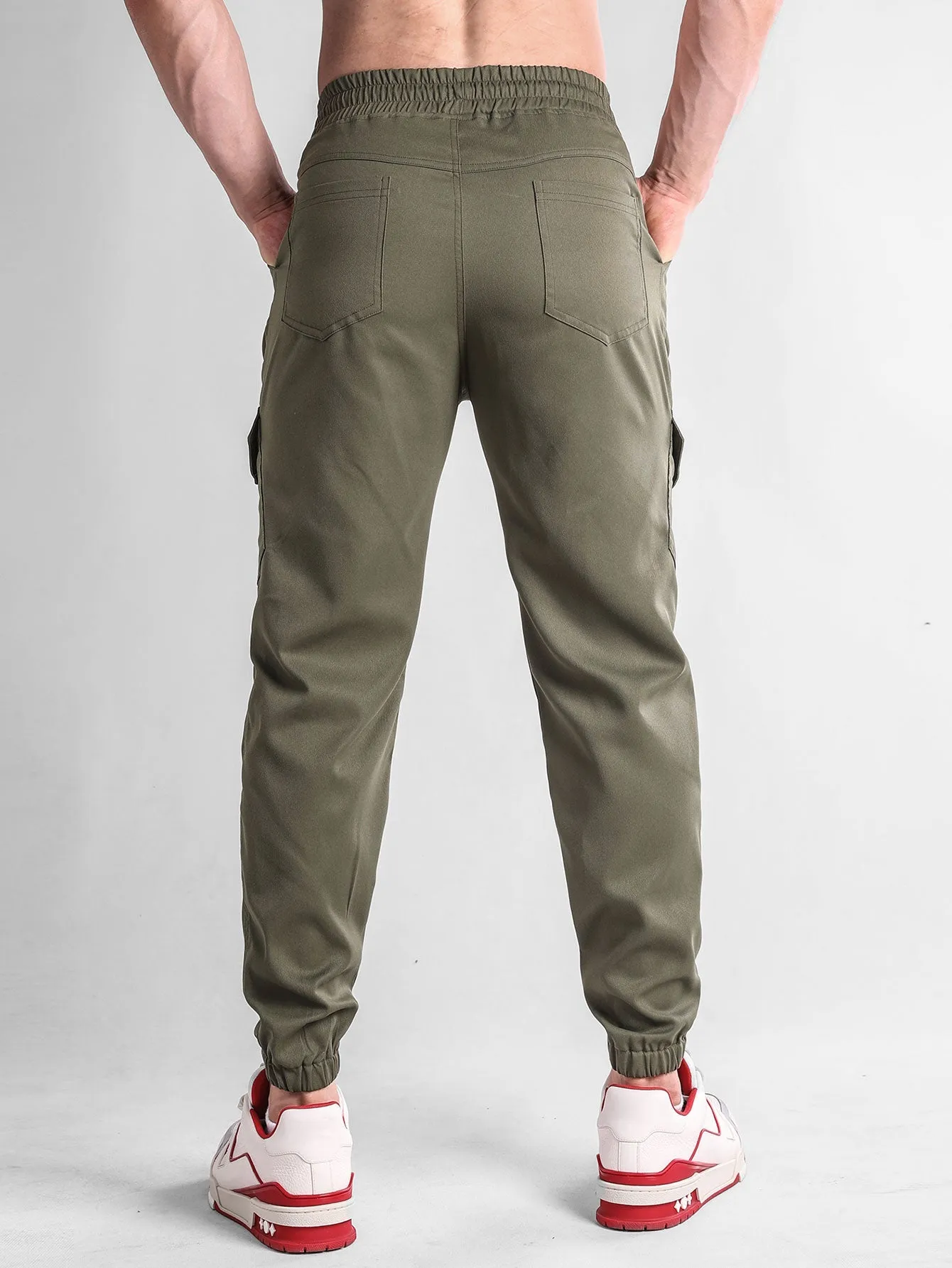 Teddy Lined Chino Jacket & Chino Cargo Jogger Pants
