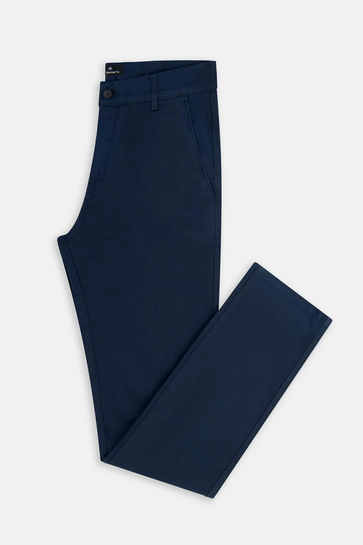 Twill Patterned Navy Chino Pant