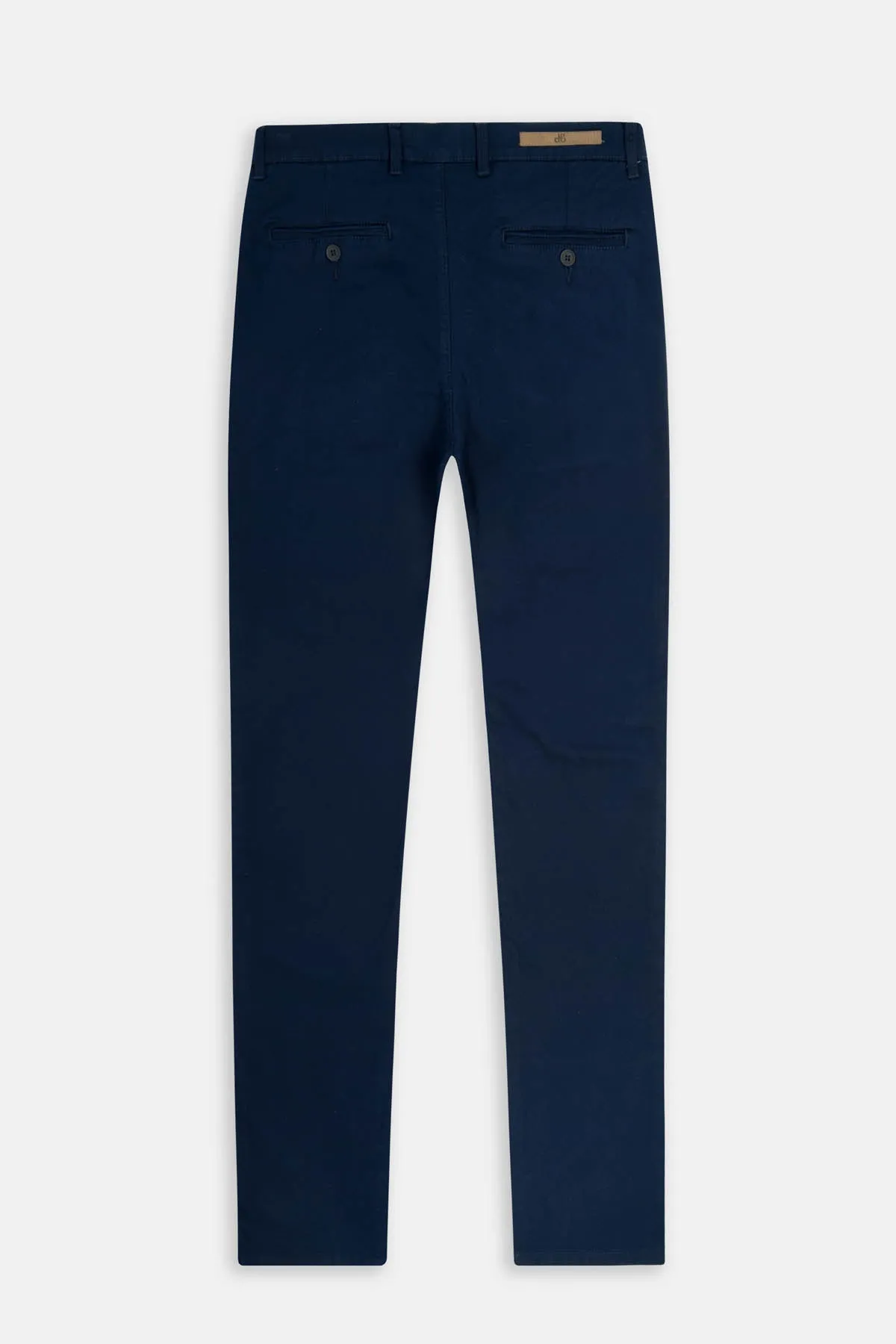 Twill Patterned Navy Chino Pant