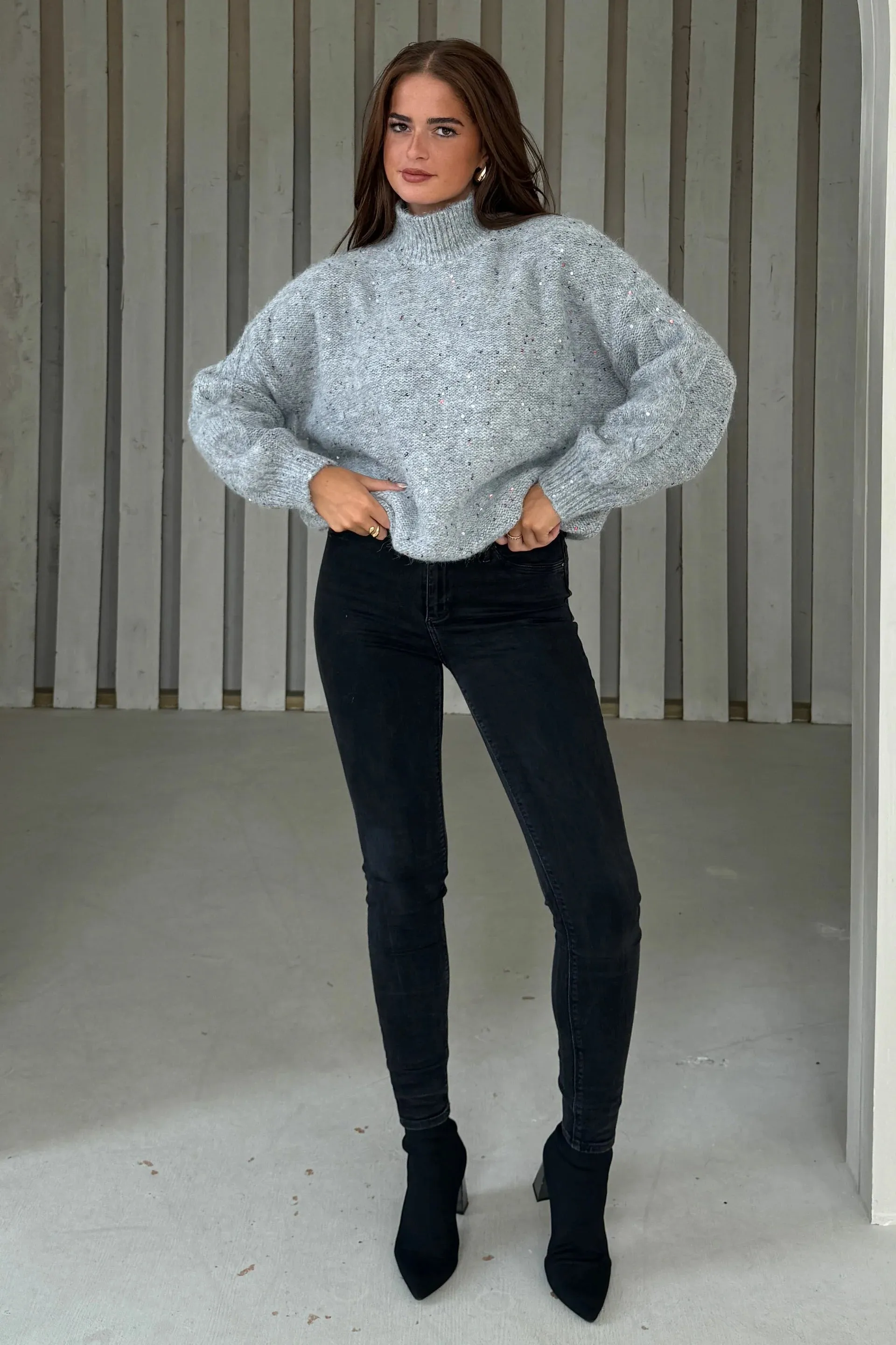 Twinkle Speckled Sequin Jumper