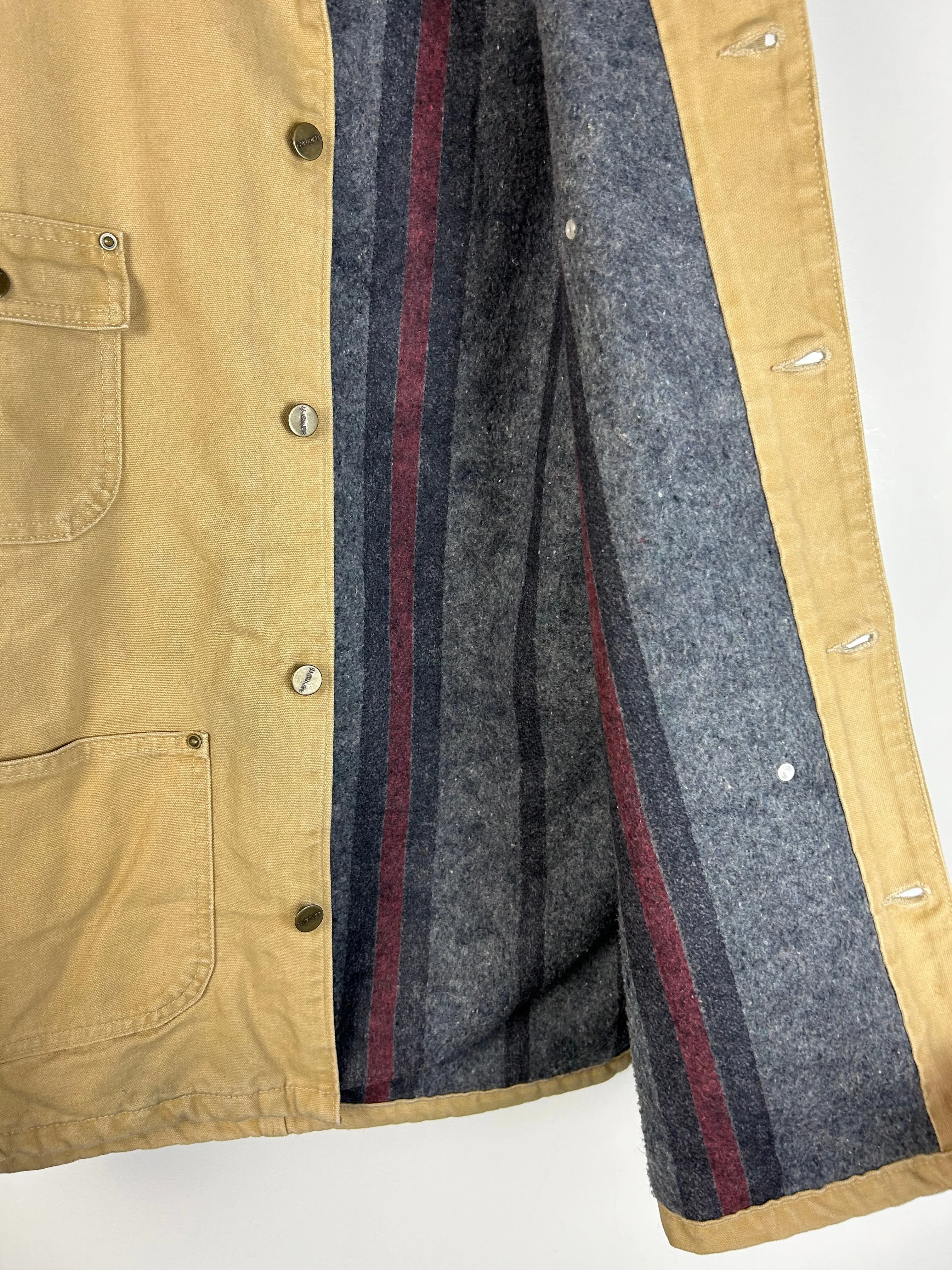 Vintage Carhartt Faded Beige Chore Jacket