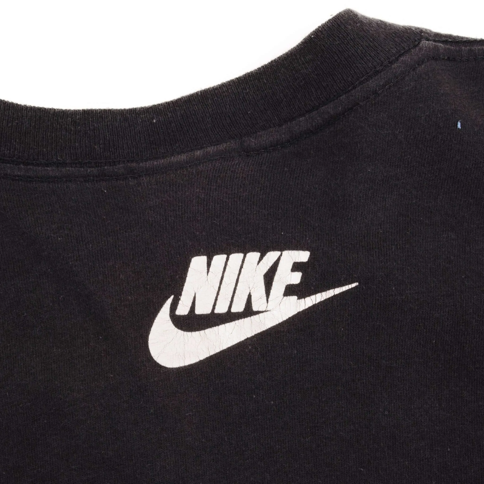 VINTAGE NIKE SOCCER LONG SLEEVE TEE SHIRT LATE 1980S SIZE MEDIUM MADE IN USA