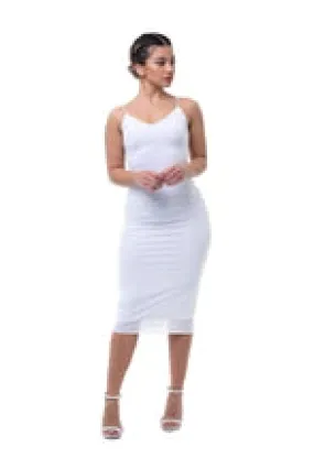 White Midi Slip Dress
