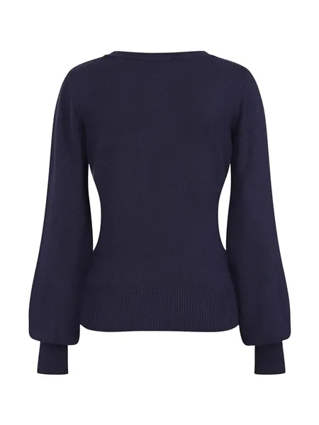 Winter Berry Bloom Stevie Sweater by Collectif