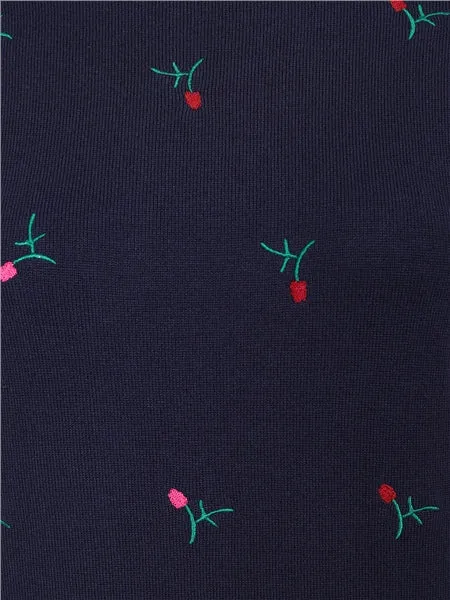 Winter Berry Bloom Stevie Sweater by Collectif