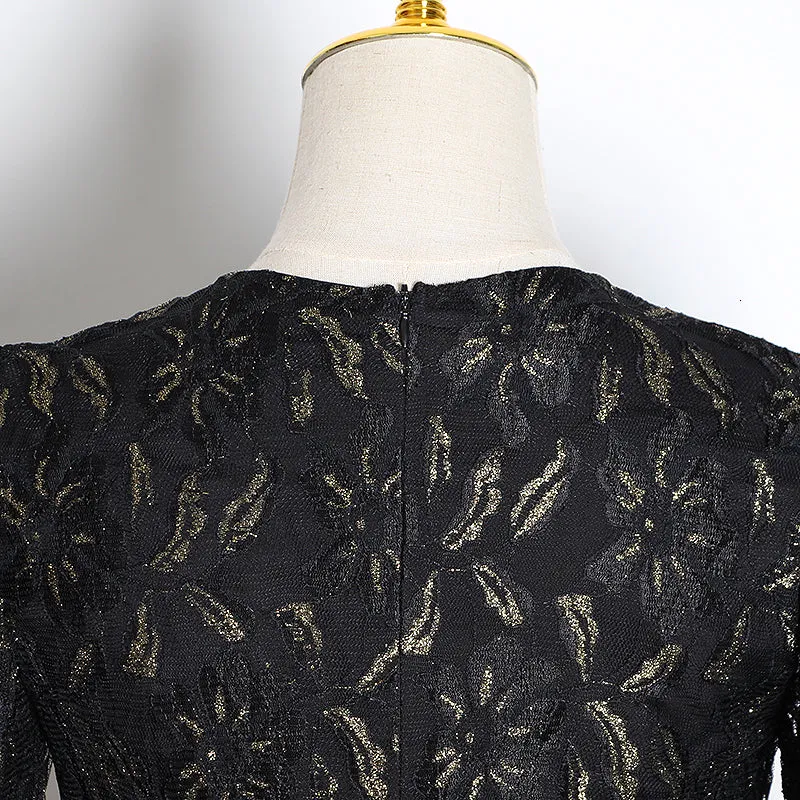 Women's Summer V-Neck High-Waist Dress With Print
